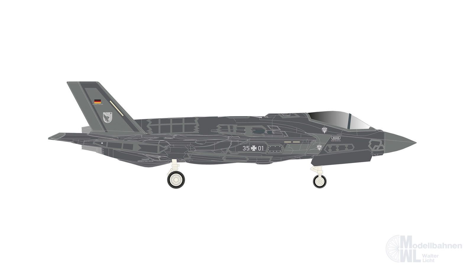 Herpa 574297 - F-35A Luftwaffe Ausbildungs Komando USA 1:200
