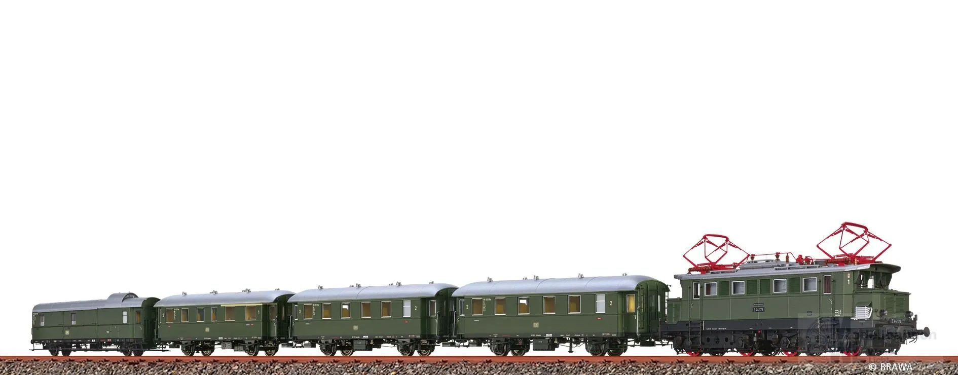 Brawa 50895 - Zugset Höllentalbahn mit E-Lok E 44 DB Ep.III 5.tlg. H0/GL DIGITAL EXTRA