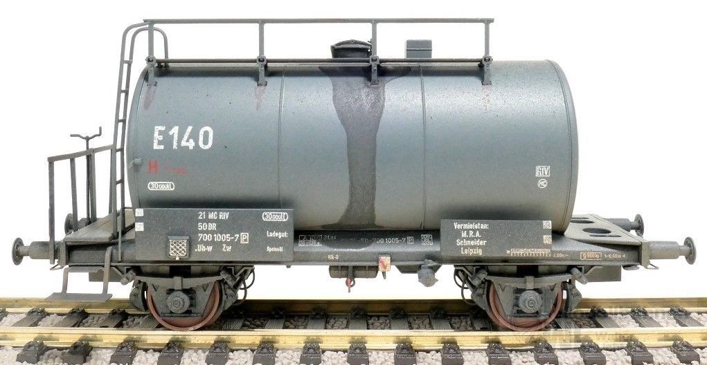Exact Train 22089 - Kesselwagen DREp.IV E140 Speiseöl gealtert H0/GL Exact Train 22089 - Kesselwagen DREp.IV E140 Speiseöl gealtert H0/GL