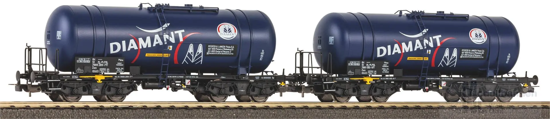 Piko 58284 - Kesselwagen Set PKP Ep.VI 2.tlg. 406Ra H0/GL
