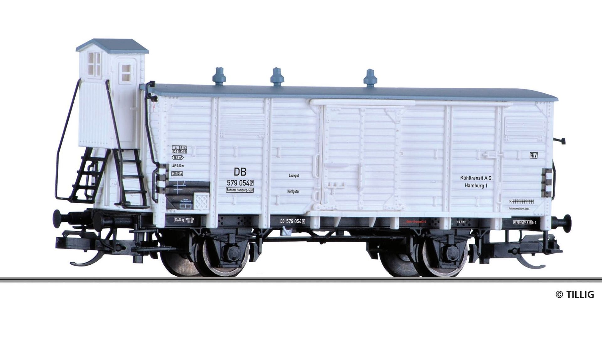 Tillig 17381 - Wärmeschutzwagen DB Ep.III Kühltransit AG TT 1:120