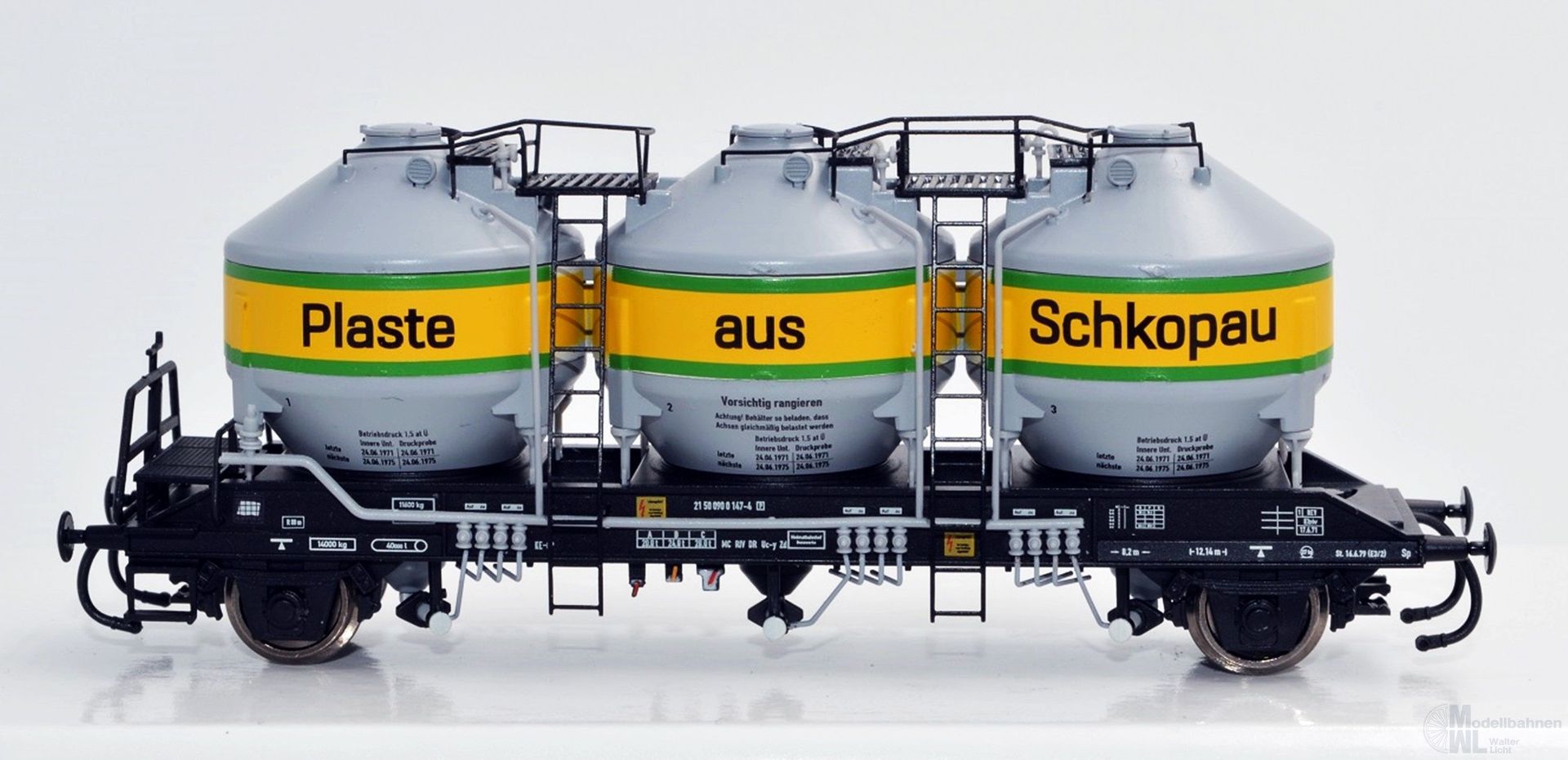 NPE NW22068 - Silowagen DR Ep.IV Uc-y Plaste aus Schkopau 1.Betriebsnummer H0/GL NPE NW22068 - Silowagen DR Ep.IV Uc-y Plaste aus Schkopau 1.Betriebsnummer H0/GL
