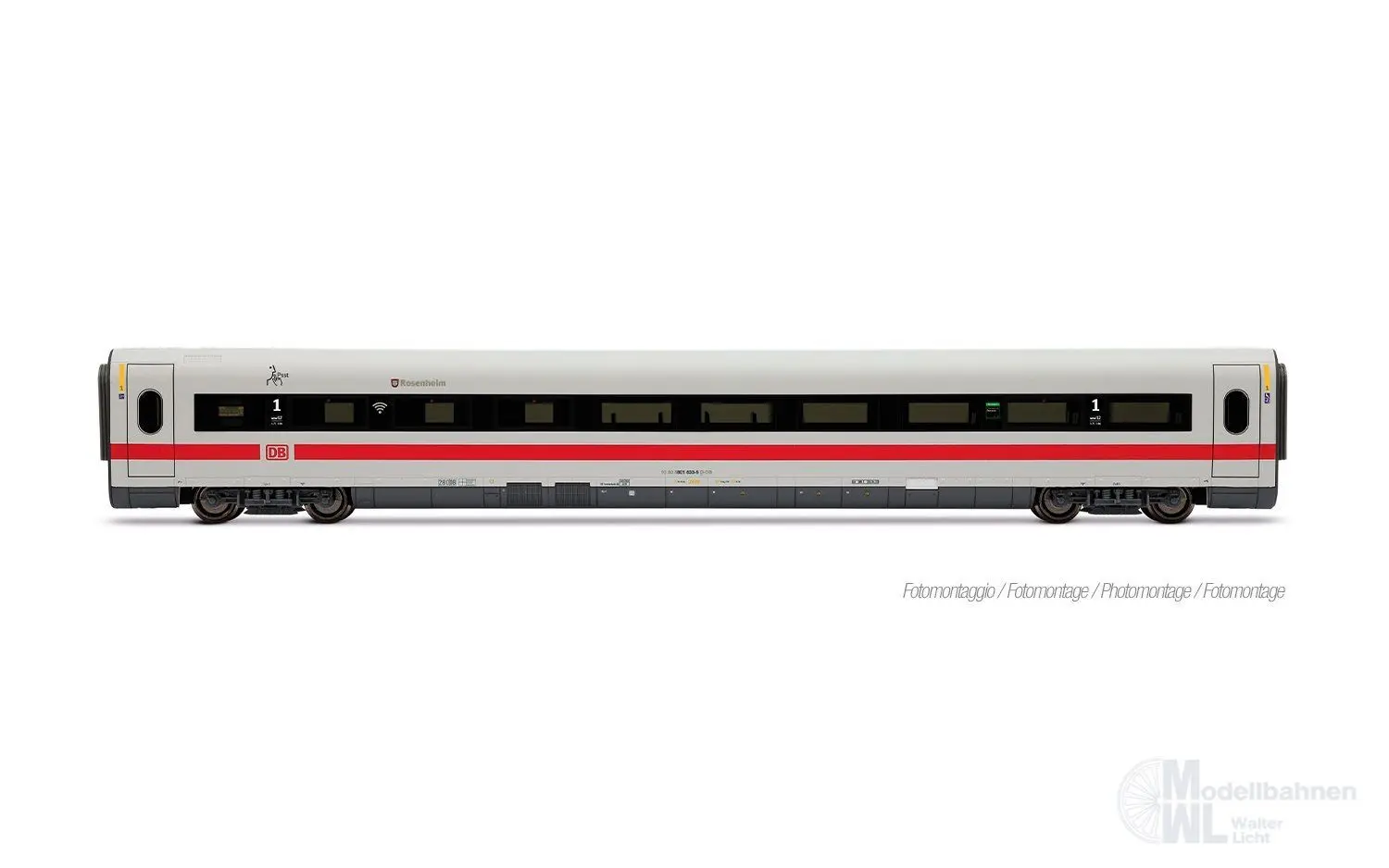 Lima 4685 - Ergänzungswagen Set ICE 1 DB Ep.VI Klimaschützer 2.tlg. H0/GL