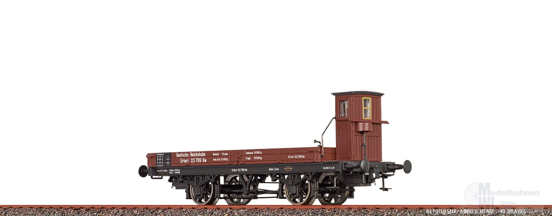Brawa 48051 - Flachwagen DRG Ep.II Xw H0/GL Brawa 48051 - Flachwagen DRG Ep.II Xw H0/GL