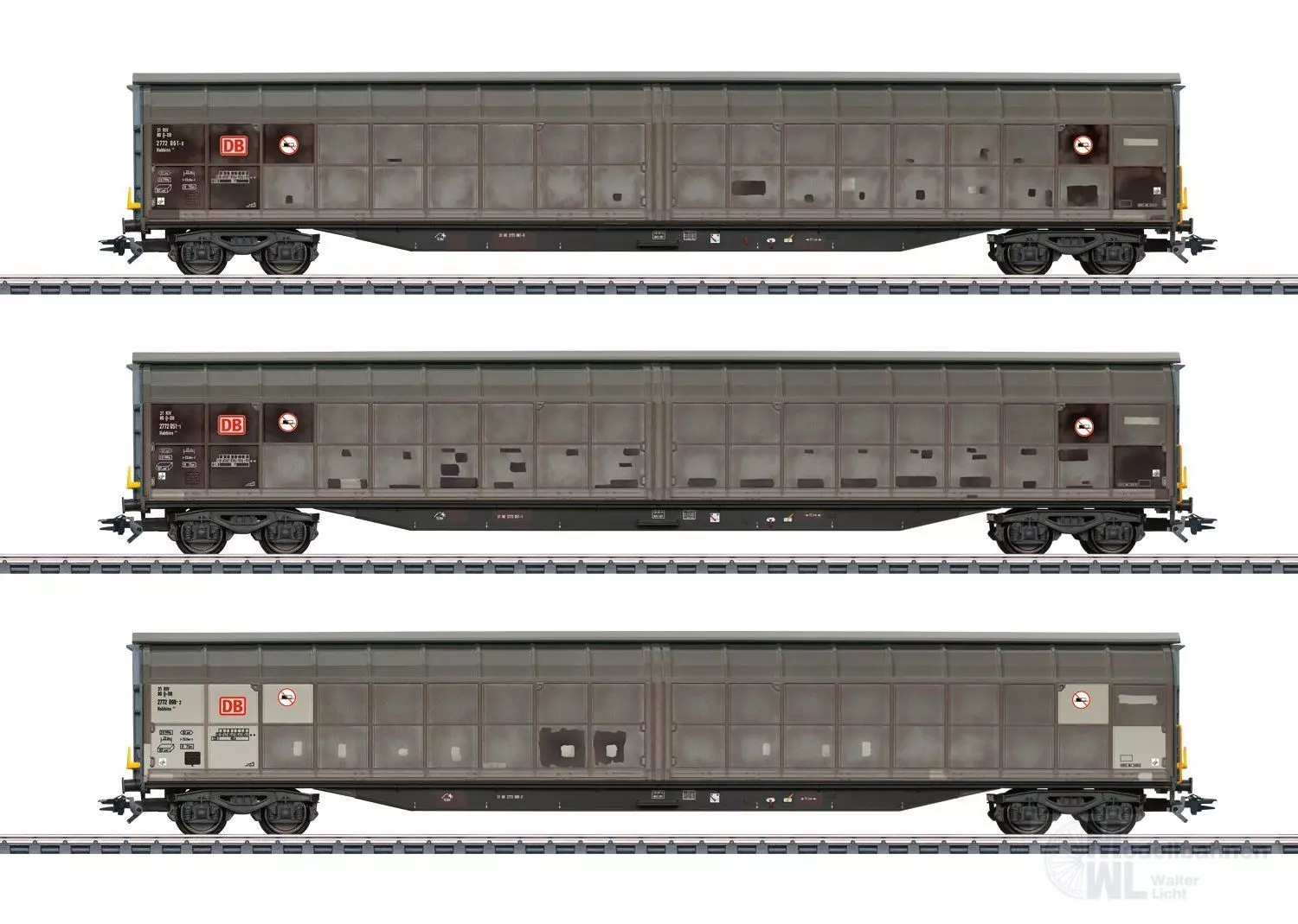 Märklin 48067 - Schiebewagen-Set DB AG Ep.VI 3.tlg. gealtert H0/WS