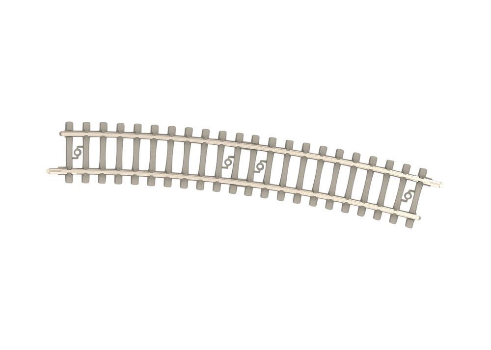 Trix 14527 - Gleis gebogen R4 362,6mm 15° Betonschwelle N 1:160