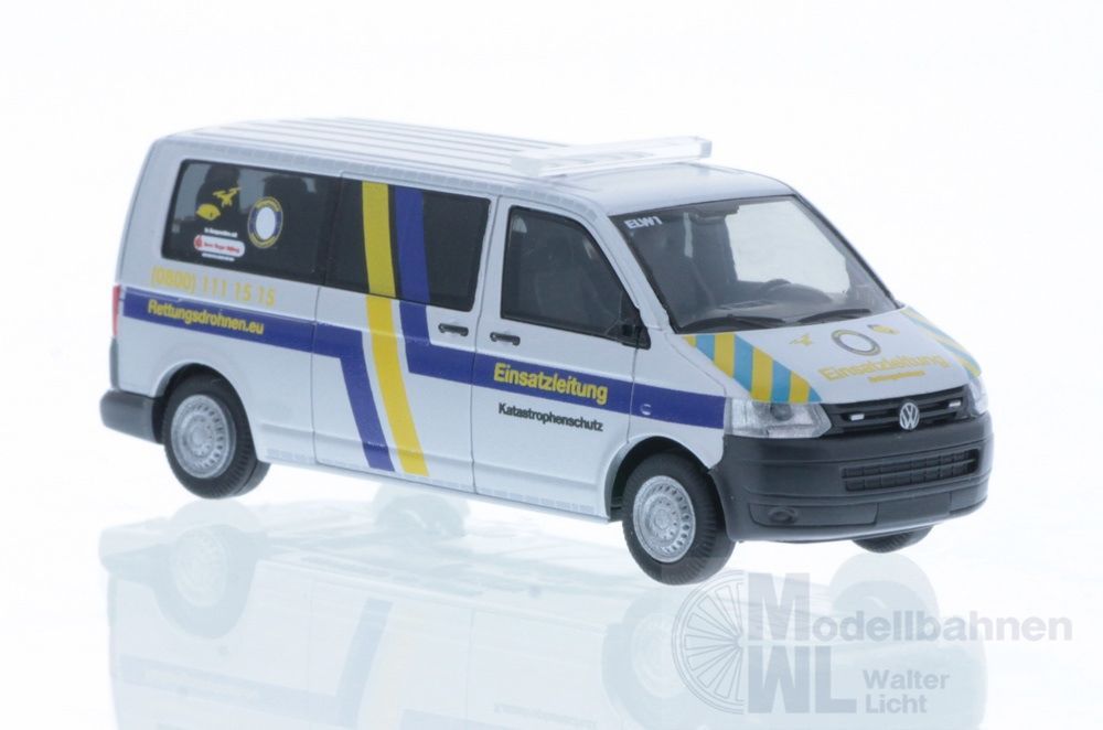Rietze 53655 - Volkswagen T5 ´10 ELW Rettungsdrohnen H0 1:87