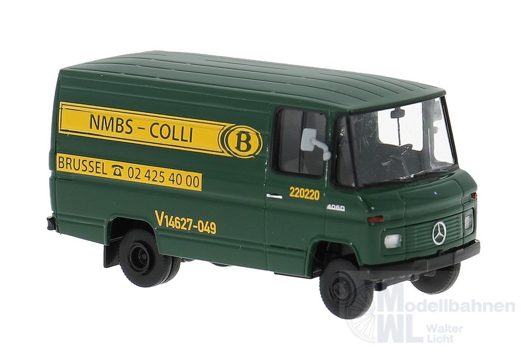 Brekina 36861 - Mercedes-Benz L406 Kasten der Belgischen Bahn (B) H0 1:87