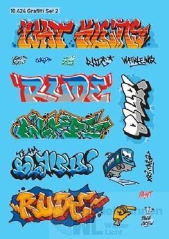 ARTITEC b.v. 10.424 - Graffiti Set 2 H0 1:87