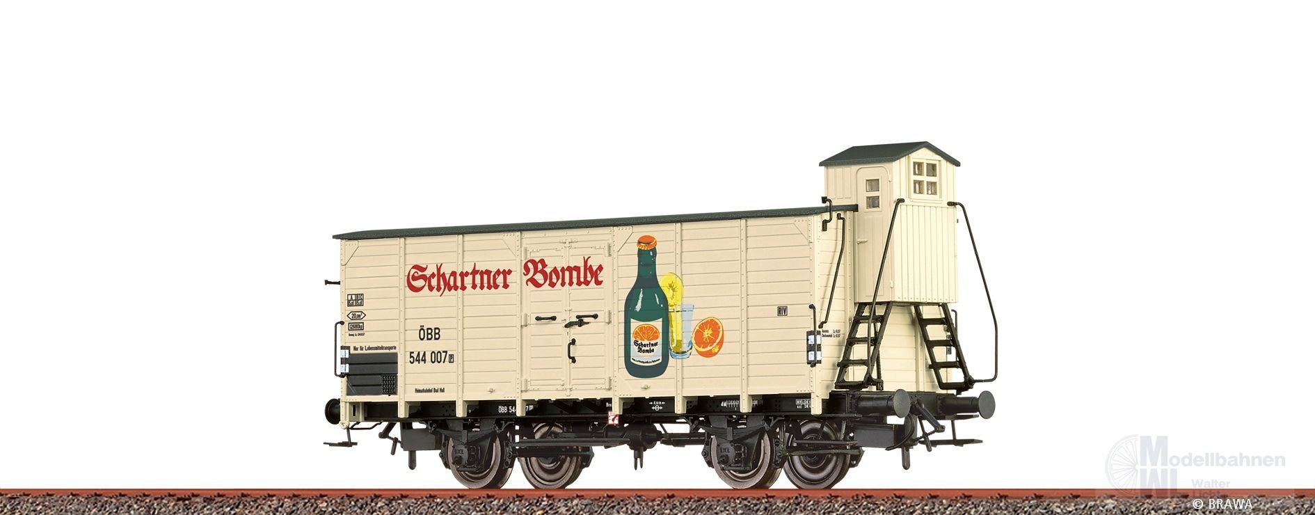 Brawa 49831 - Güterwagen ged. ÖBB Ep.III Schartner Bombe H0/GL Brawa 49831 - Güterwagen ged. ÖBB Ep.III Schartner Bombe H0/GL