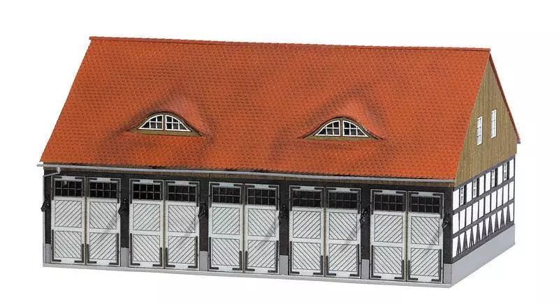 Busch 1451 - Fahrzeughalle H0 1:87