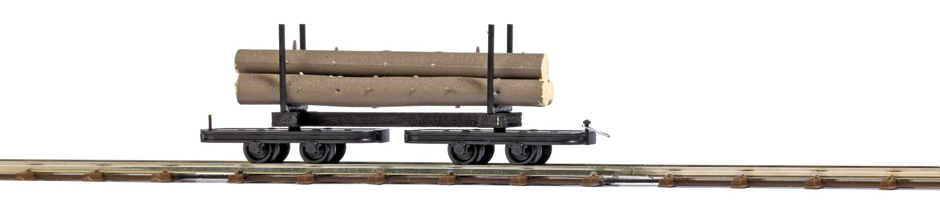 Busch 12222 - Drehgestell-Baumstammwagen H0 1:87