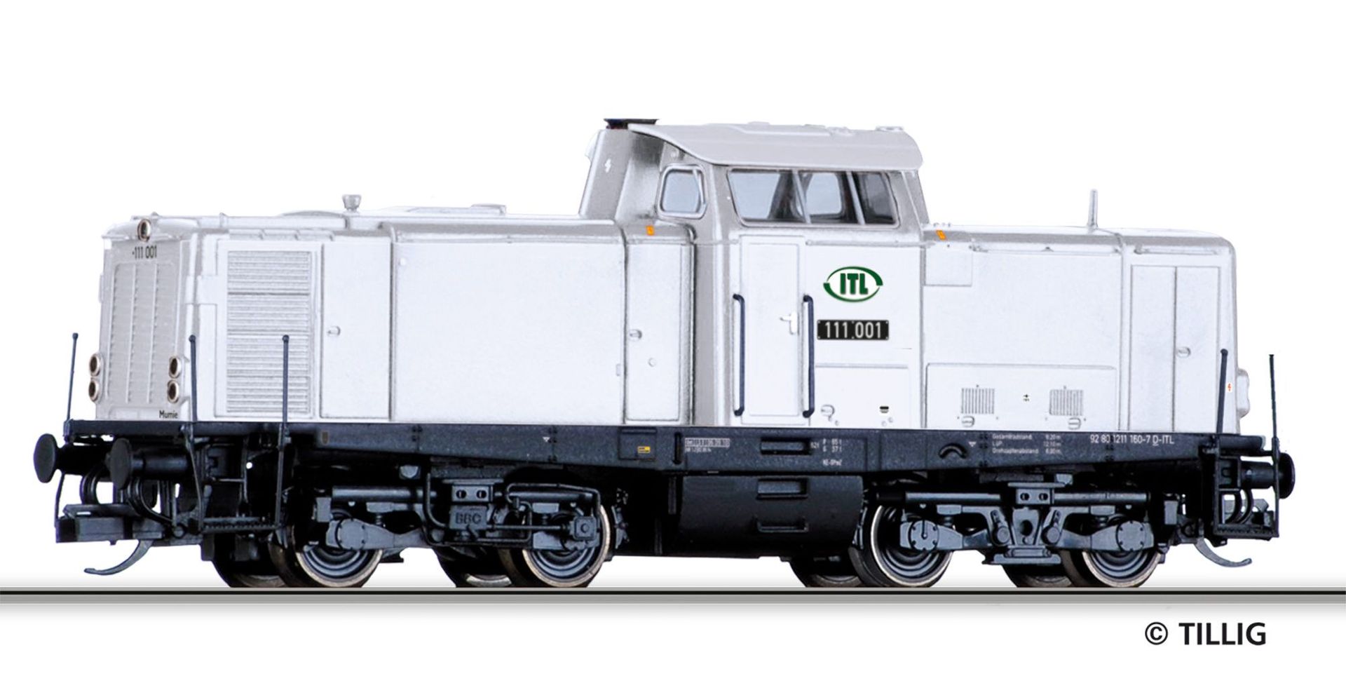 Tillig 501971 - Diesellok 111 001 Mumie ITL Ep.VI TT 1:120
