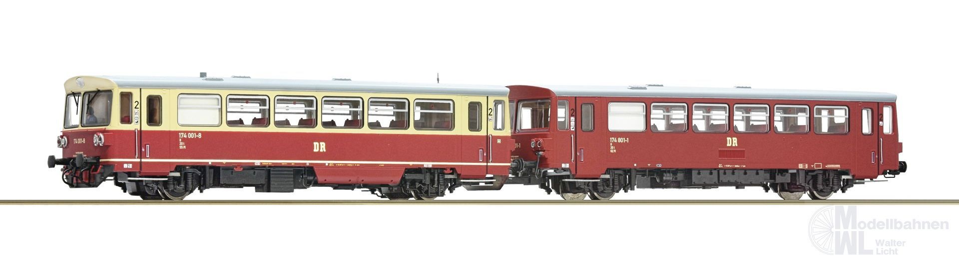Roco 7700013 - Triebwagen BR 174 001-8 DR Ep.IV 2.tlg. H0/GL