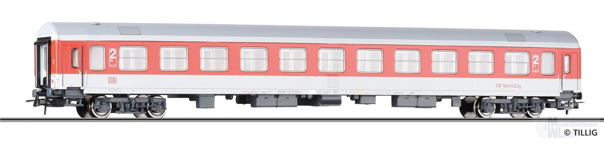 Tillig 75017 - Personenwagen DB NachtZug Ep.V 2.KL. Bomz 236.3 H0/GL
