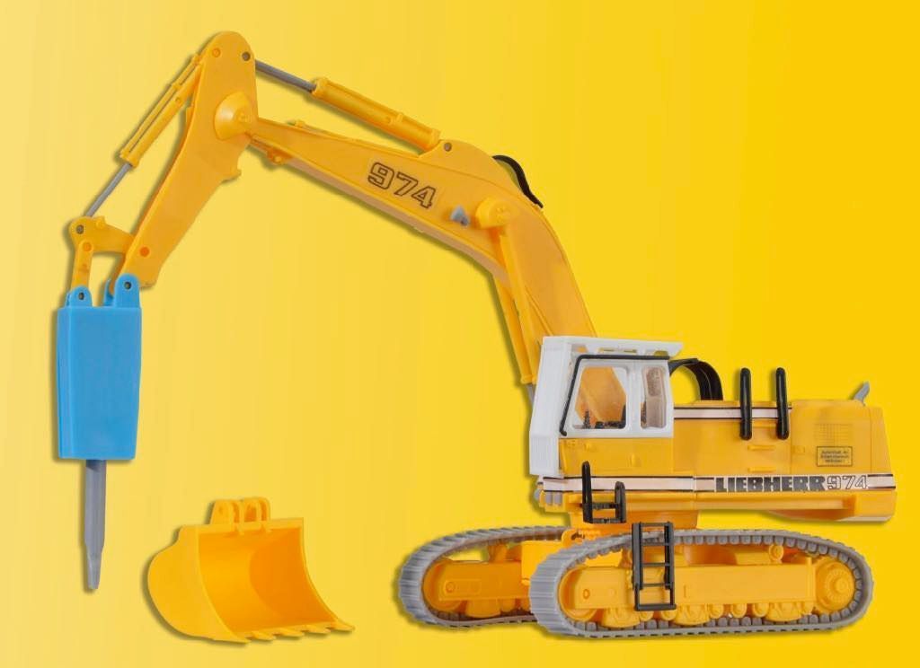 Kibri 11271 - LIEBHERR 974 mit Abbruchmeißel und Schutzkäfig H0 1:87
