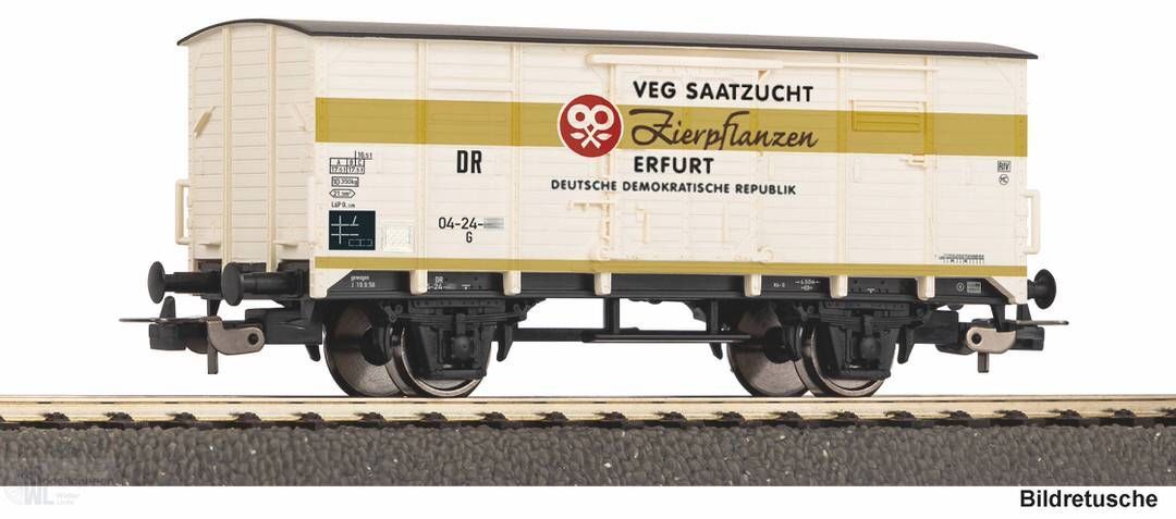 Piko 24555 - Güterwagen ged. DR Ep.III VEG Saatgut H0/GL