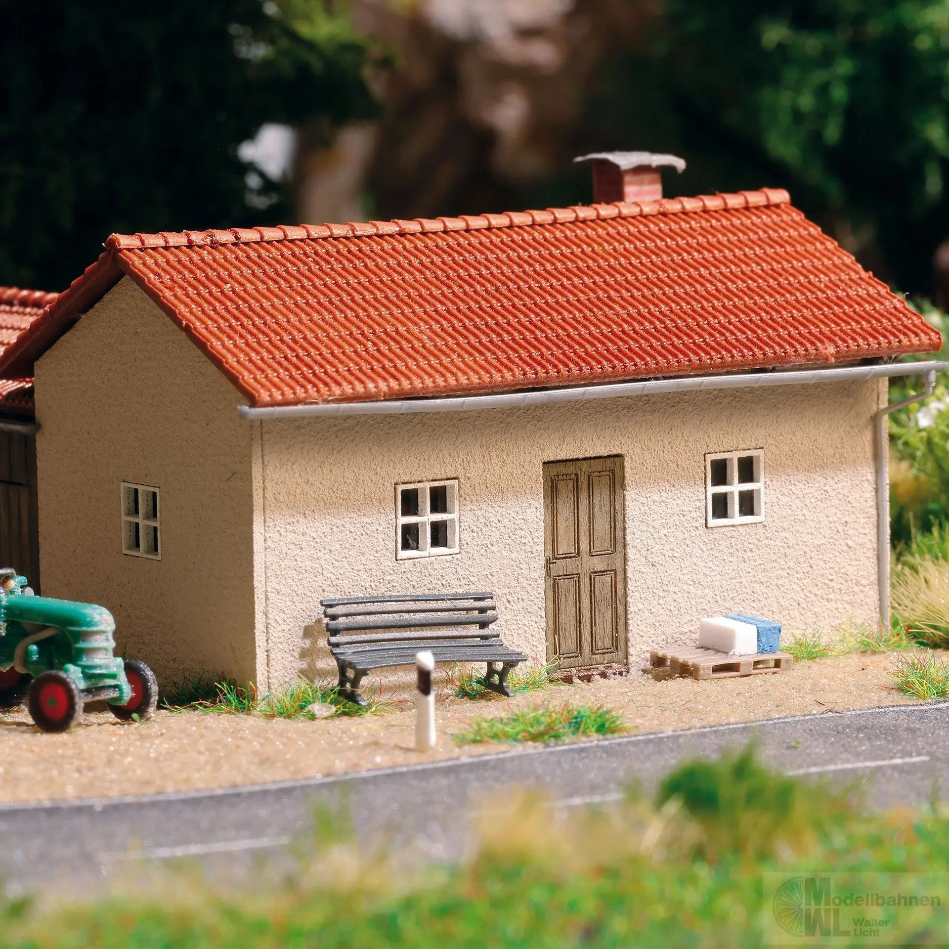 Busch 1898 - Werkstatt mit Schuppen H0 1:87