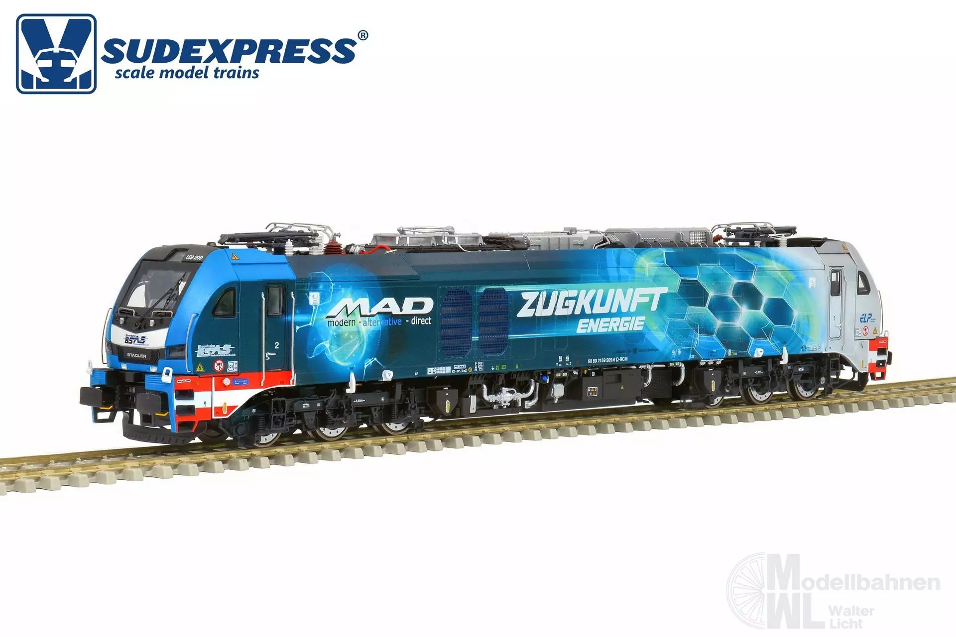 Sudexpress S1592090 - Zweikraftlok BR 159 / EuroDual BSAS Ep.VI H0/GL Sound