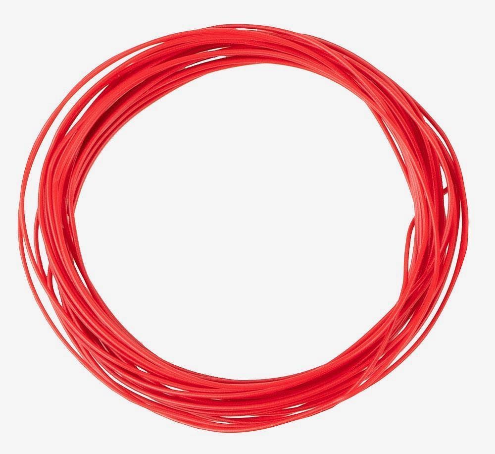 Faller 163781 - Litze 0,04 mm² rot 10 m