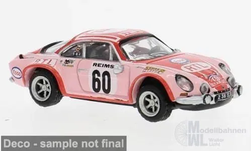 Brekina 14546 - Renault Alpine A110 Siegerin Damenwertung Monte ´72 Pat Moss H0 1:87