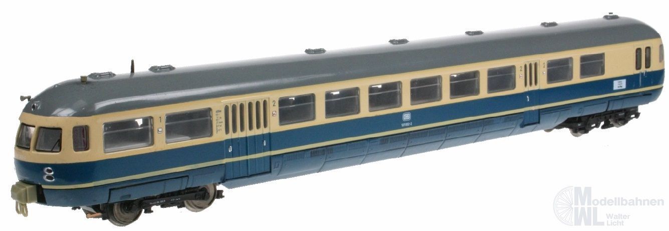 NPE NL22814 - Triebwagen BR 517 DB Ep.IV ozeanblau/beige ohne Antrieb/Beleuchtung H0/GL NPE NL22814 - Triebwagen BR 517 DB Ep.IV ozeanblau/beige ohne Antrieb/Beleuchtung H0/GL