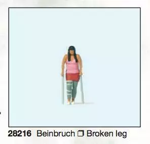 Preiser 28216 - Beinbruch H0 1:87