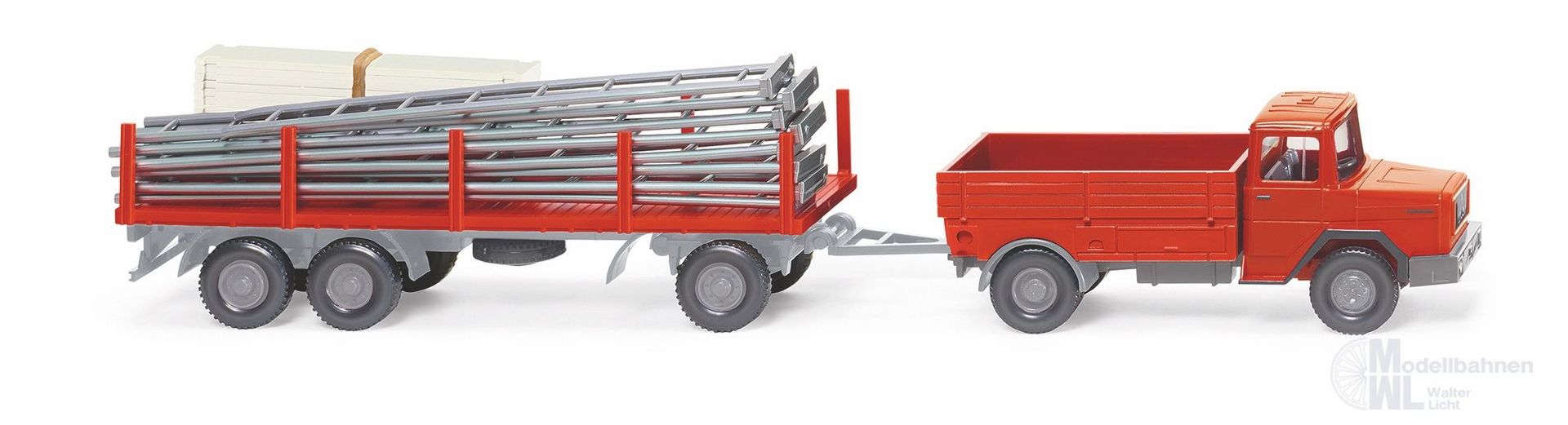 Wiking 039206 - Gerüstbau-Hängerzug Magirus Deutz H0 1:87