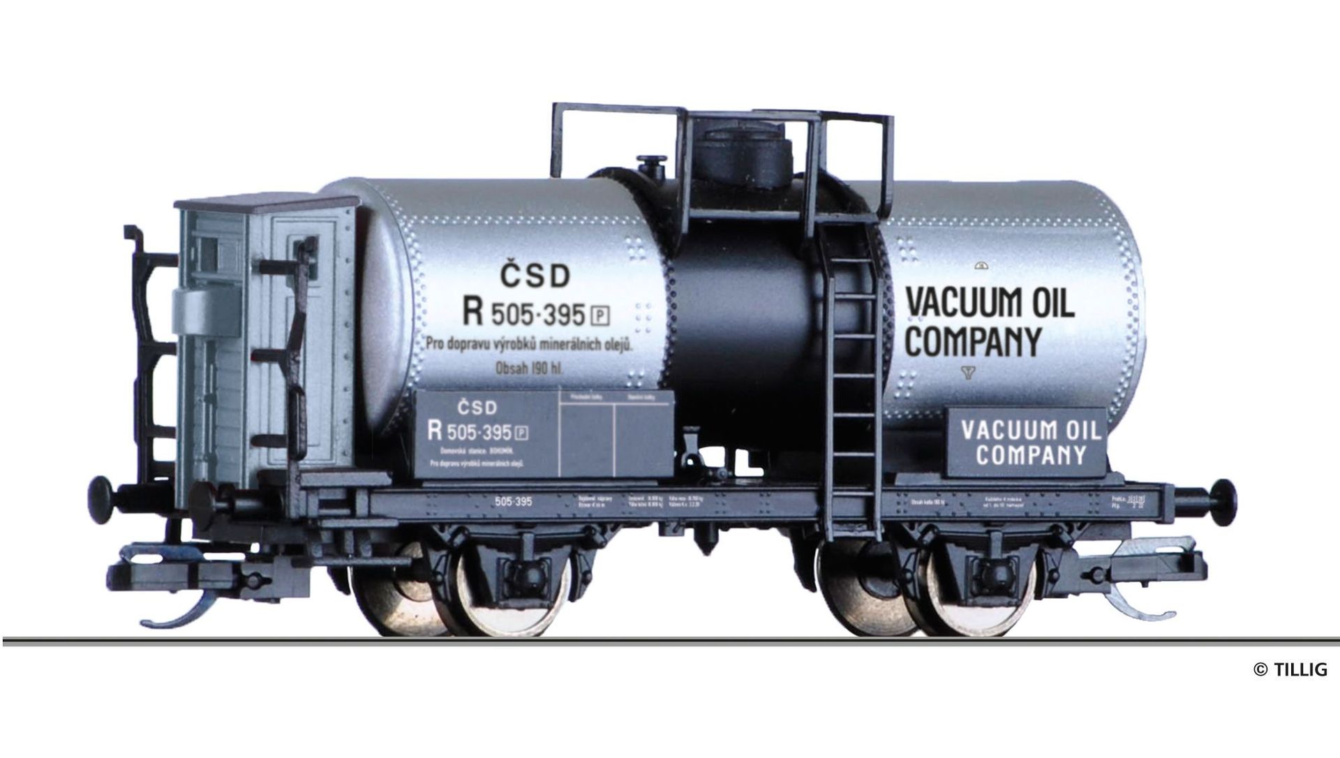 Tillig 95869 - Kesselwagen CSD Ep.II VACUUM OIL COMPANY TT 1:120 Tillig 95869 - Kesselwagen CSD Ep.II VACUUM OIL COMPANY TT 1:120