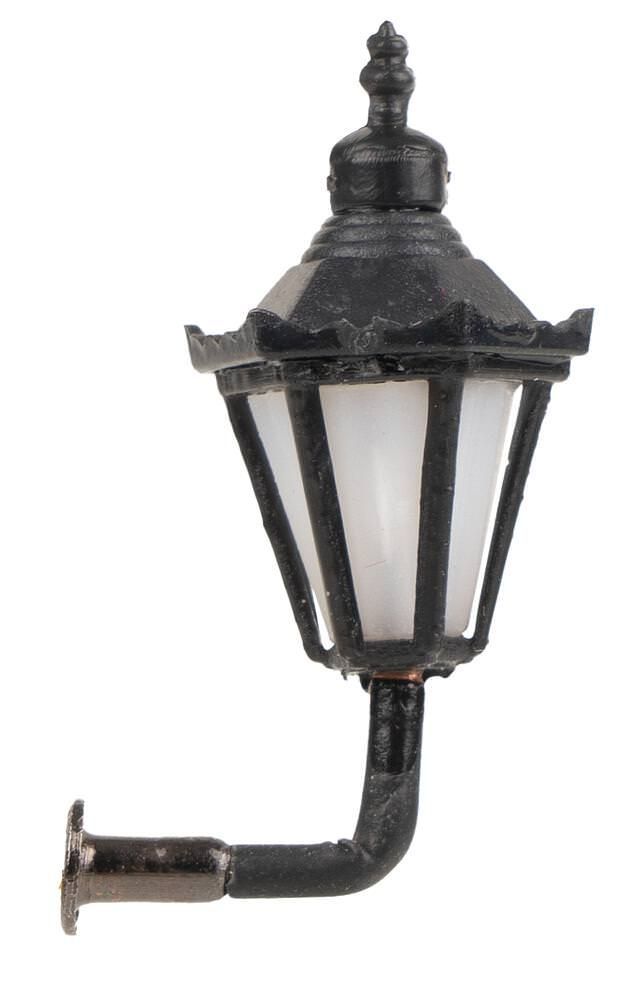 Faller 180111 - LED-Wandleuchten, Sechskantlaterne mit Krone H0 1:87