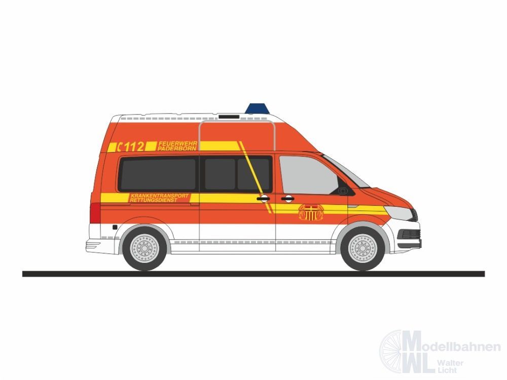 Rietze 53776 - Volkswagen T6 FW Paderborn H0 1:87