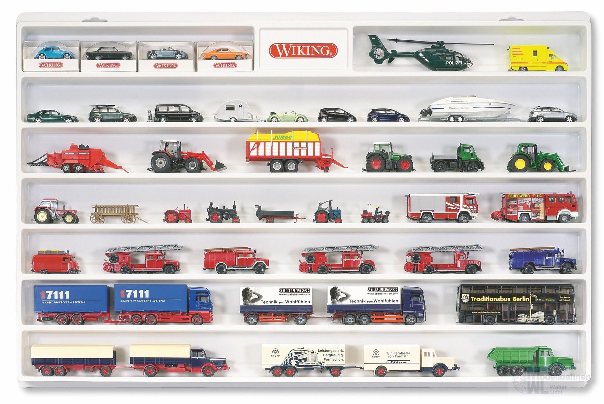 Wiking 000104 - WIKING-Setzkasten Verpackungseinheit 3 Stück leer - ohne Dekoration