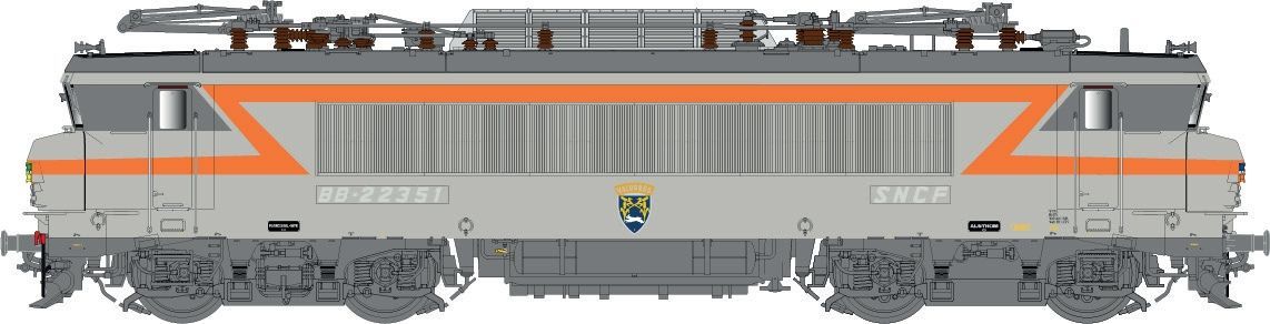 300-11601 LS Models 11601S - E-Lok BB22351 SNCF Ep.IV/V grau/orange H0/WS Sound