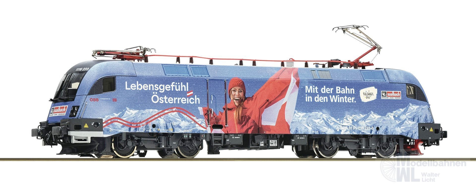 Roco 7510036 - E-Lok BR 1116 233-8 ÖBB Ep.VI Winter im Salzburger Land H0/GL Sound