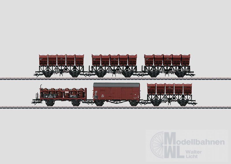 Märklin 46350 - MÄRKLIN - INSIDER Muldenkippwagen-Set 1 DB Ep.III 6.tlg. H0/WS