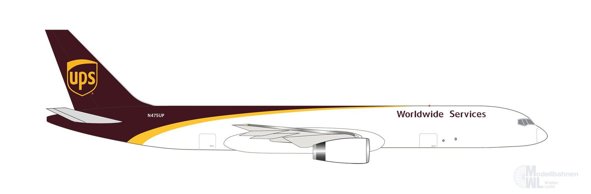 Herpa 524612-001 - Boeing 757-F-200F UPS Airlines 1:500