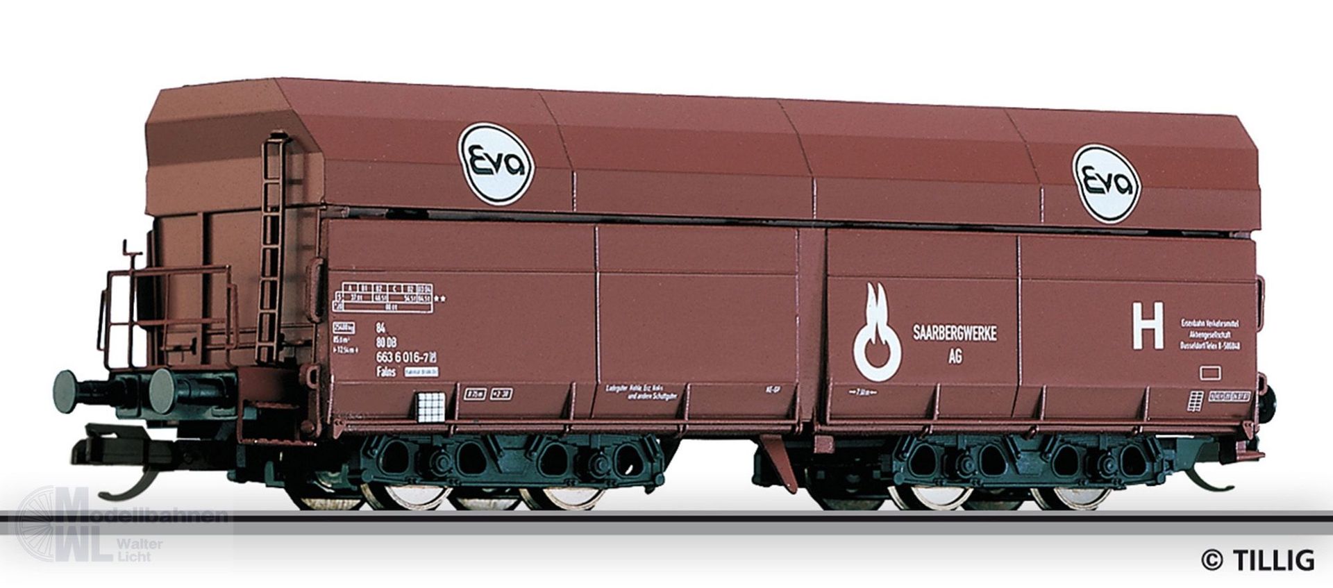 Tillig 502571 - Selbstentladewagen DB Ep.IV Falns  EVA (ex. 15213) TT 1:120