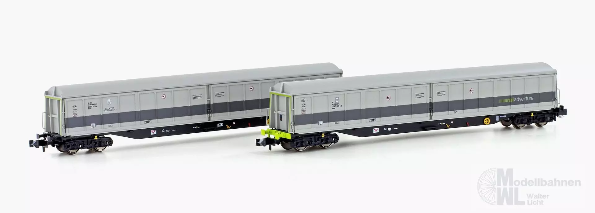 Hobbytrain 23444 - Kuppelwagen Set Railadventure Ep.VI Habifs 2.tlg. N 1:160