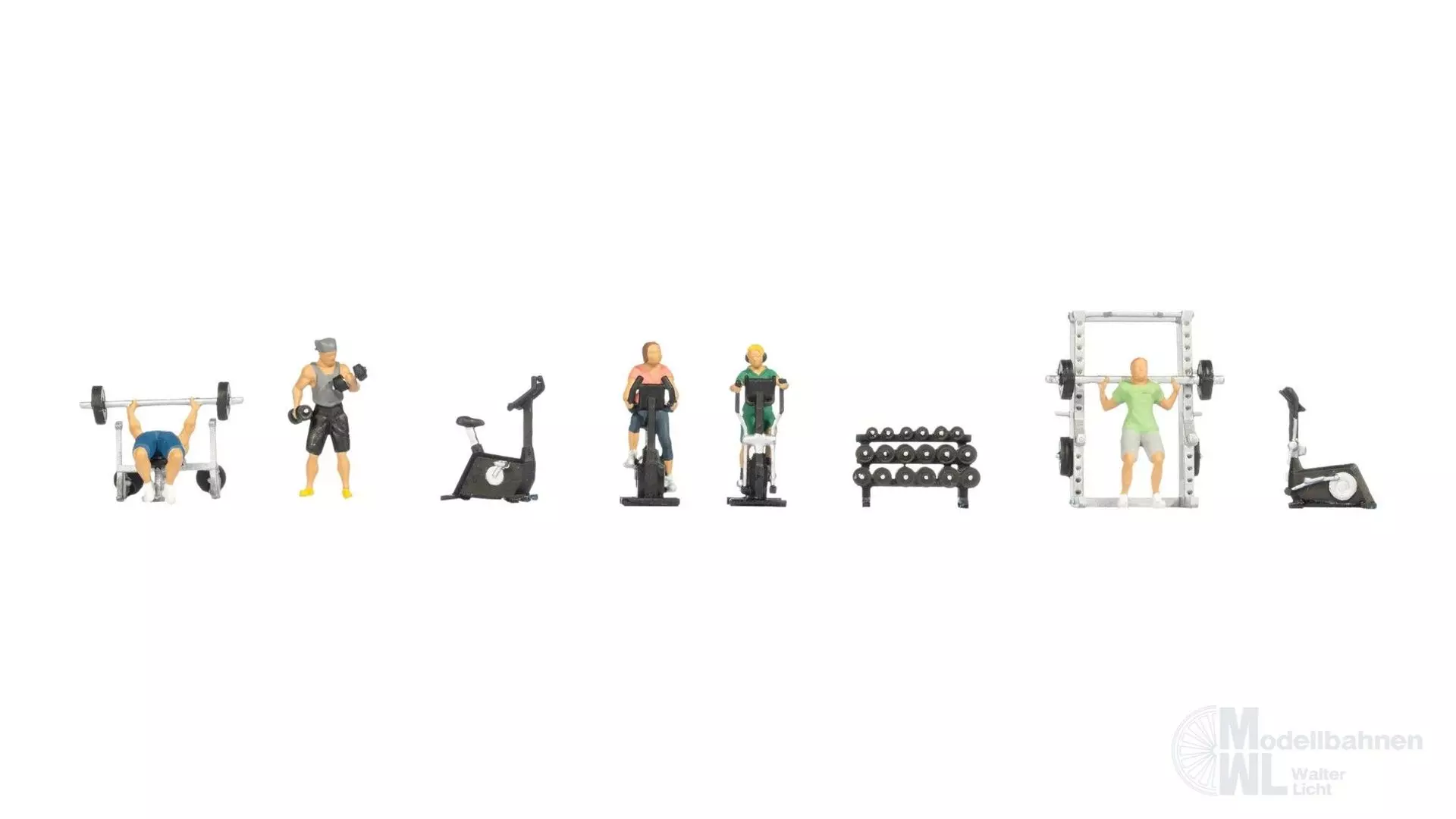 Noch 16292 - Figuren-Themenwelt Fitness-Studio H0 1:87
