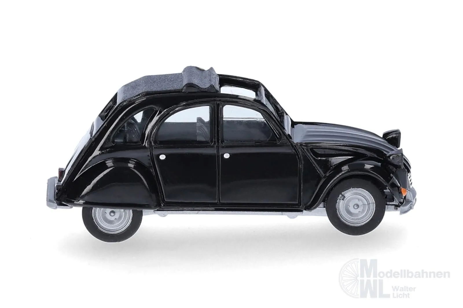 Herpa 027632-007 - Citroën 2 CV mit Queue schwarz H0 1:87