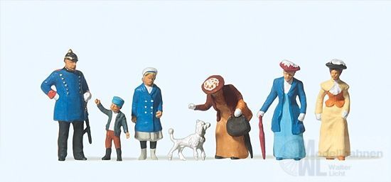 Preiser 12131 - Passanten und Polizist um 1900 H0 1:87