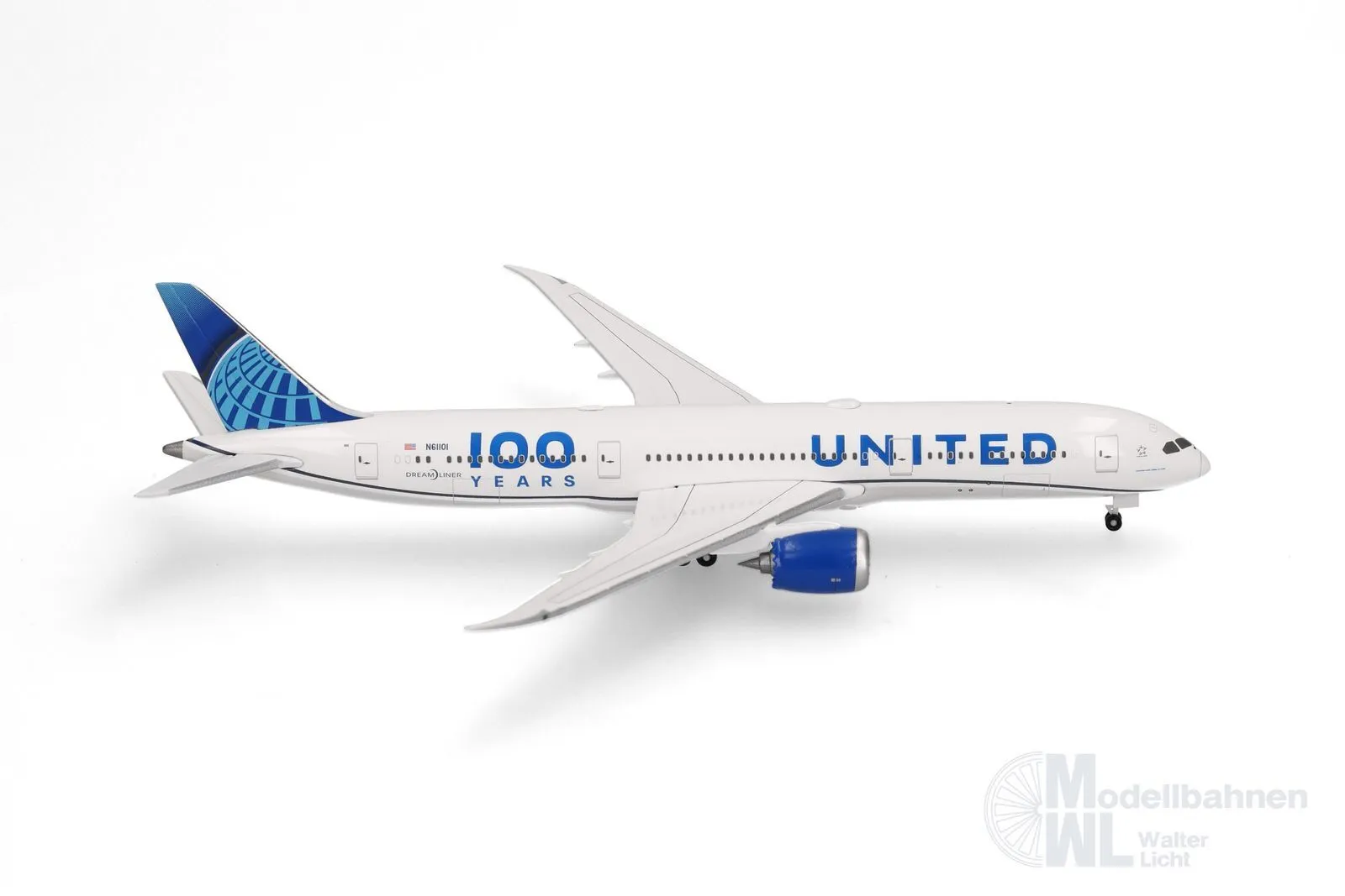 Herpa 539050 - Boeing 787-9 United 100 Years 1:500