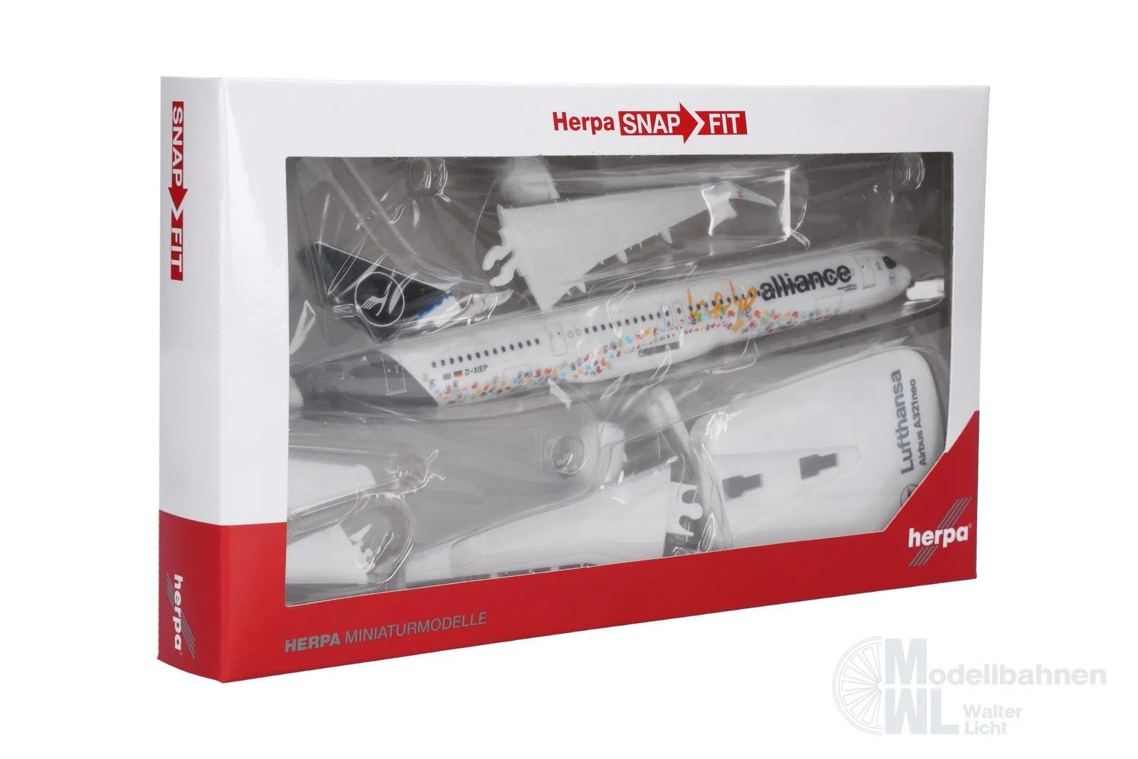 Herpa 614832 - Airbus A321neo Lufthansa HelpAlliance 1:200