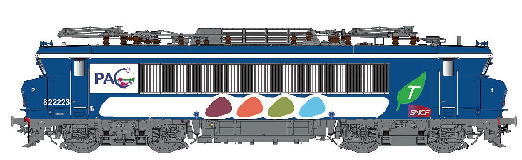 LS Models 11555 - E-Lok BB 22223 SNCF Ep.VI Transilien H0/WS