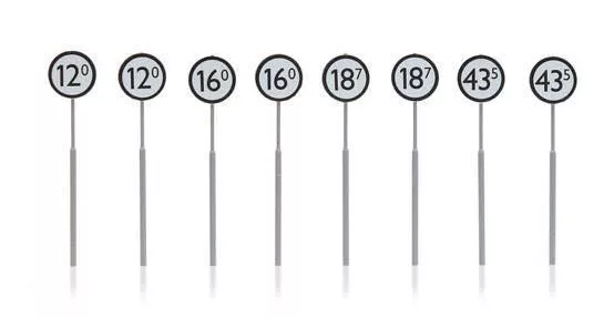 ARTITEC b.v. 387209 - NS Tafeln Bahnübergang 8 Stück H0 1:87