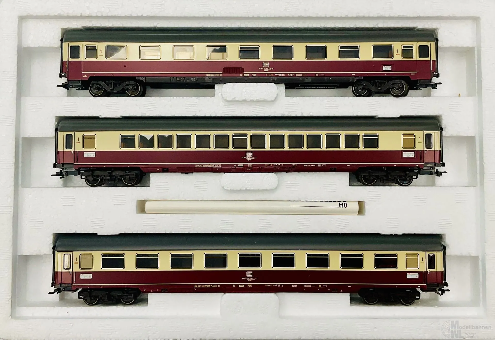 Märklin 42993 - MÄRKLIN - Personenwagen Set DB Ep.IV Südwind 3.tlg. H0/WS