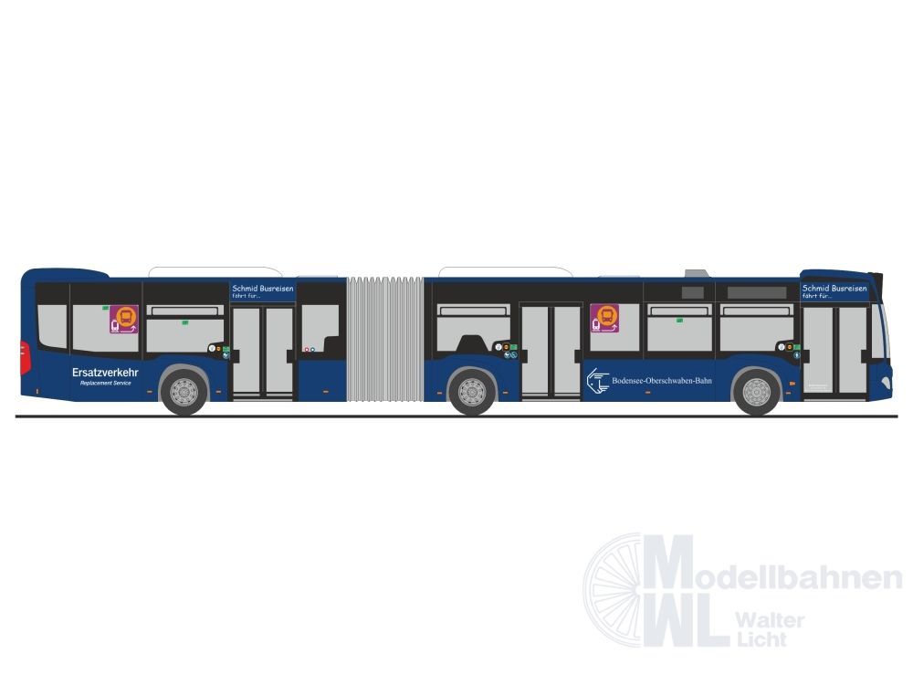 Rietze 69329 - Mercedes-Benz Citaro G 12 Bodensee-Oberschwaben-Bahn - SEV H0 1:87