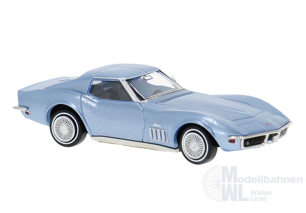 Brekina 19990 - Chevrolet Corvette C3 Coupé in iceblue met. H0 1:87 Brekina 19990 - Chevrolet Corvette C3 Coupé in iceblue met. H0 1:87