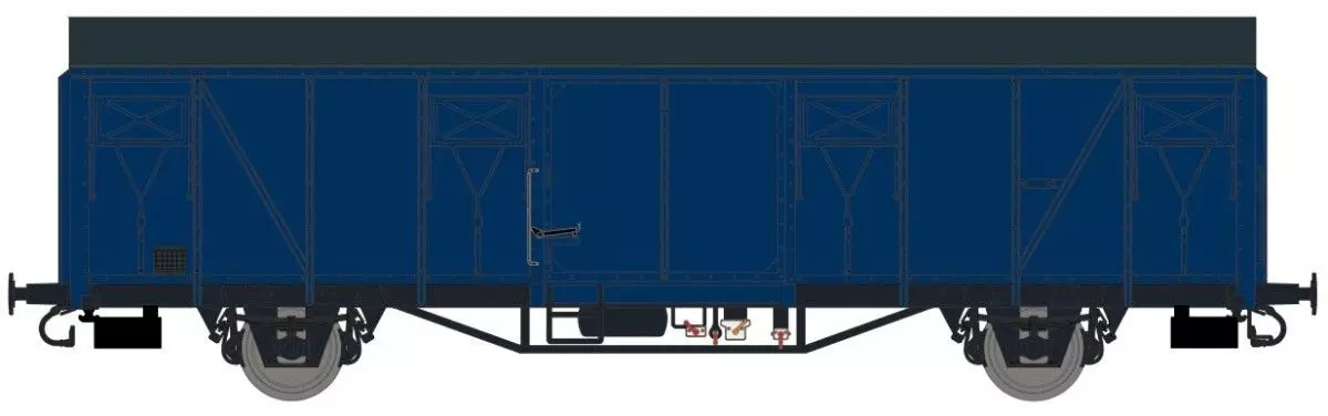 Exact Train 20728 - Güterwagen gedeckt DB Ep.V Peugeot Gbs 254 H0/GL