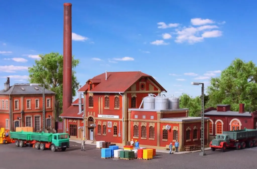 Vollmer 45609 - Brauerei mit Inneneinricht H0 1:87